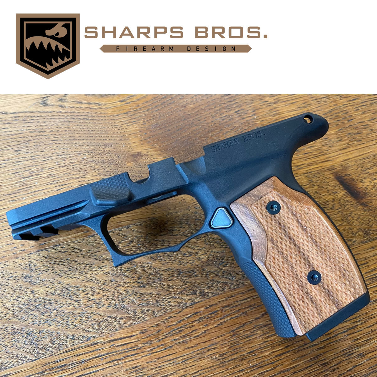 Sharps SBGM01-G2 365 Improved SIG P365X/XL Grip, Black w/ Brazilian Cherry Grips image 0