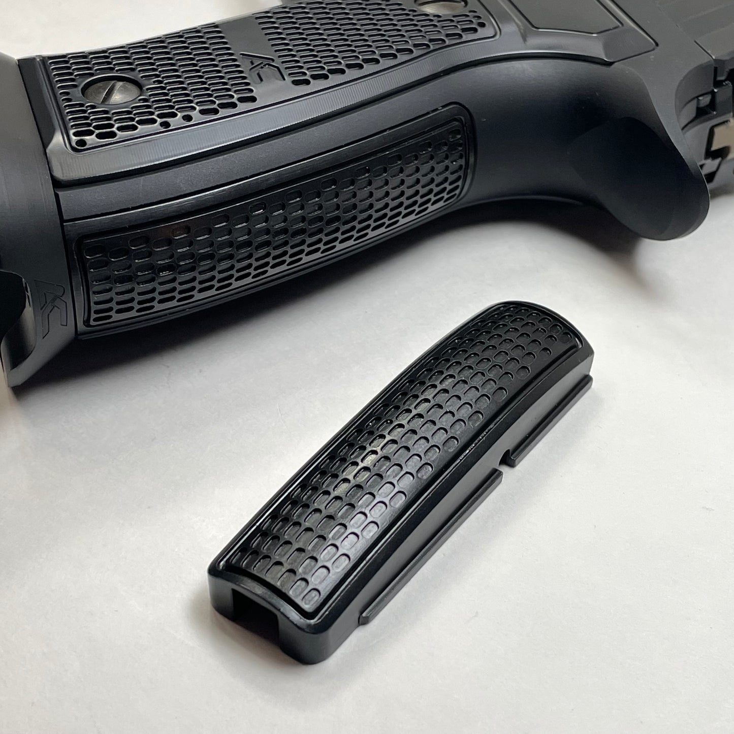 Armory Craft P320 AXG Backstrap Insert / Weight - BLACK STEEL image 1