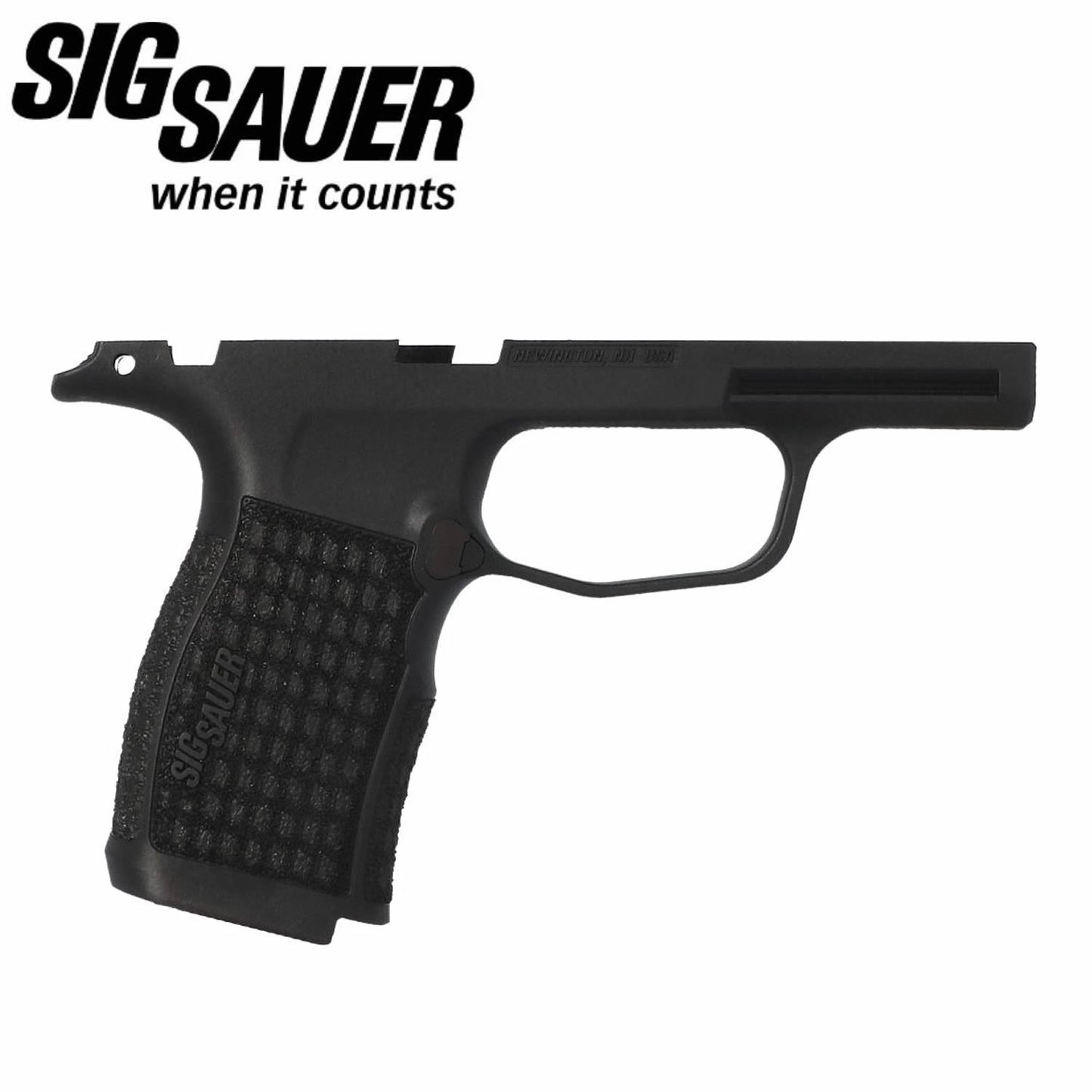 SIG Sauer P365X/XL 9MM/380 MANUAL SAFETY LASER ENGRAVED GRIP MODULE - BLACK