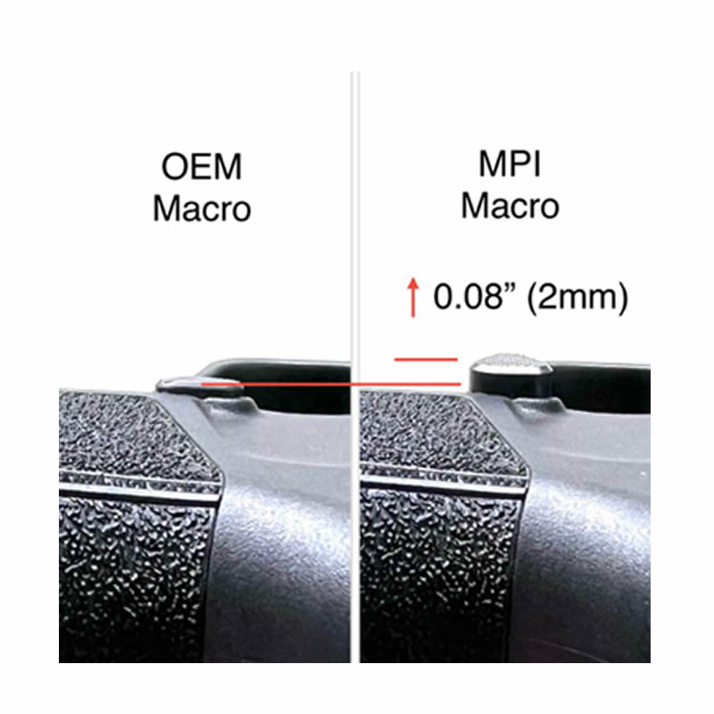 MPI P365 Single Piece Extended Magazine Release - Macro Frame