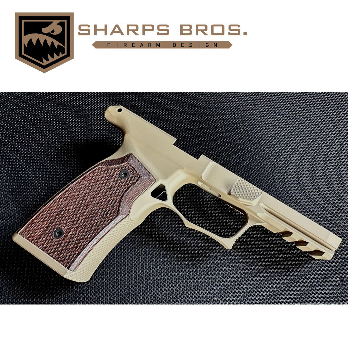 Sharps Bros SBGM06-G2 P365X Macro, FDE w/ Wenge Wood Grips, NON Safety image 0