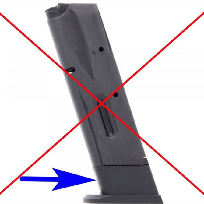 Armory Craft Wilson Combat "Style" P320 / P250 9mm 40 S&W PLUS-2 Base Pads image 7