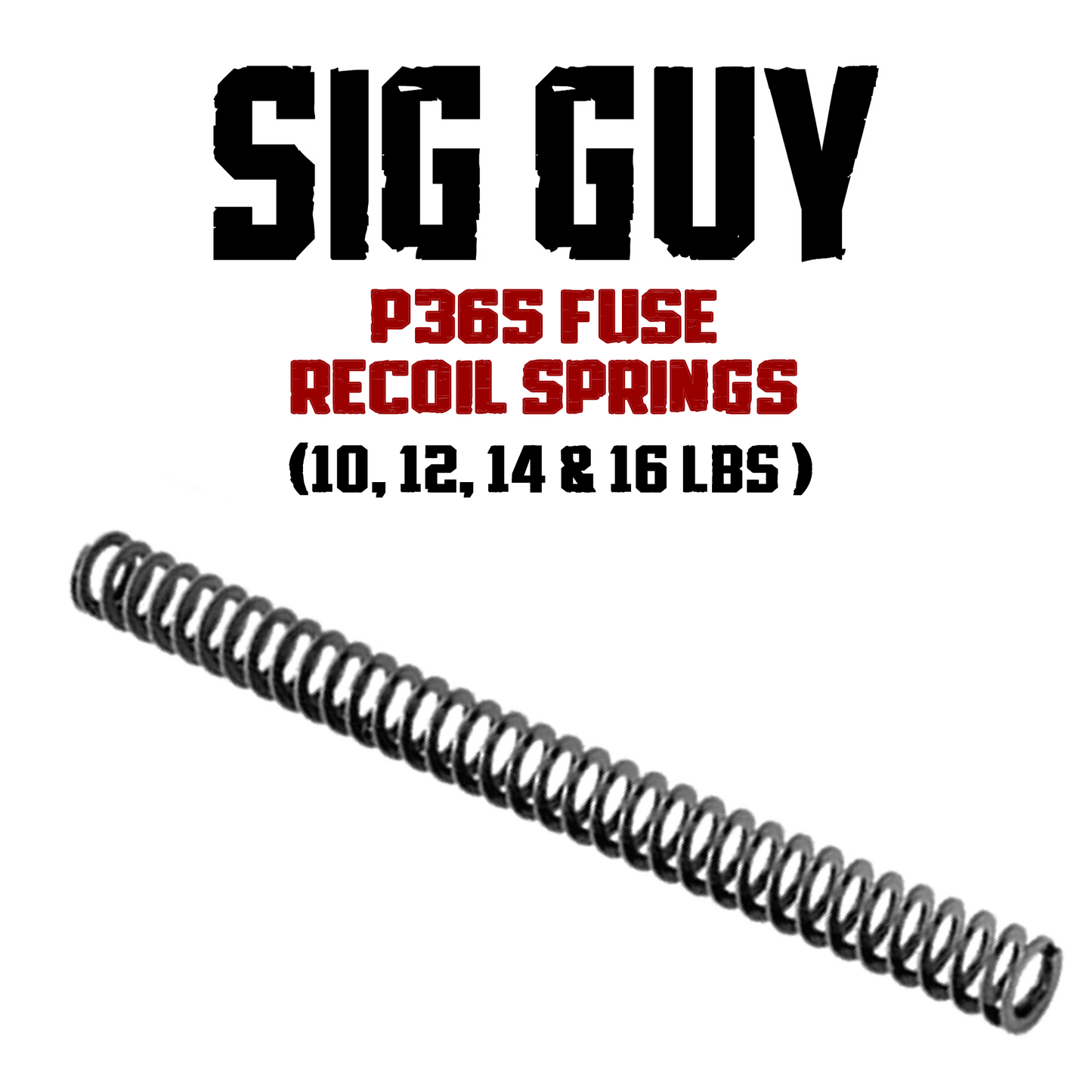 Sig Guy P36 FUSE 1911 Style Flat Wire Recoil Springs image 0