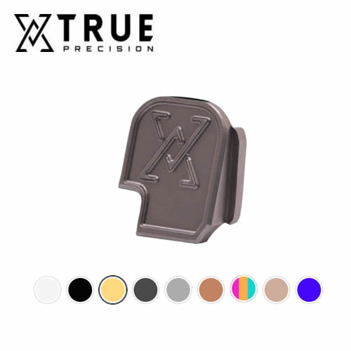 True Precision P365 Stainless Steel Slide Cap Textured Back Plate