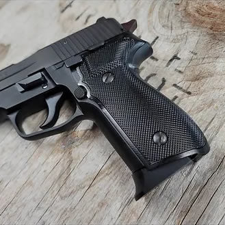 Armory Craft SIG Sauer 229 228 DA/SA Aluminum Grips - BLACK image 1