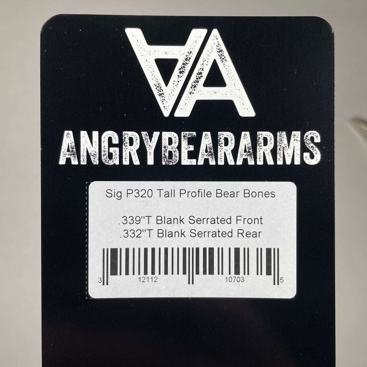 Angry Bear Arms P320 Blank Tall Profile Sight Set (ABA703) image 1