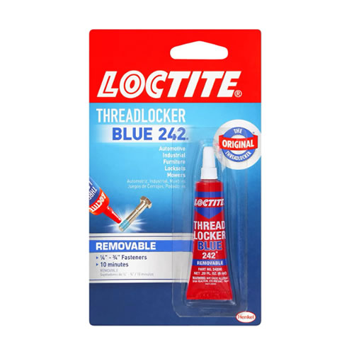 Loctite - Heavy Duty Threadlocker, Blue 242, Single Thread Locking Adhesive, 0.2 image 0