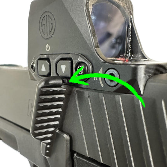Align Tactical SIG Sauer P365 THUMB REST Takedown Lever - NOTCHED VERSION