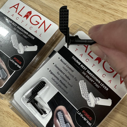 Align Tactical SIG Sauer P365 THUMB REST Takedown Lever - NOTCHED VERSION