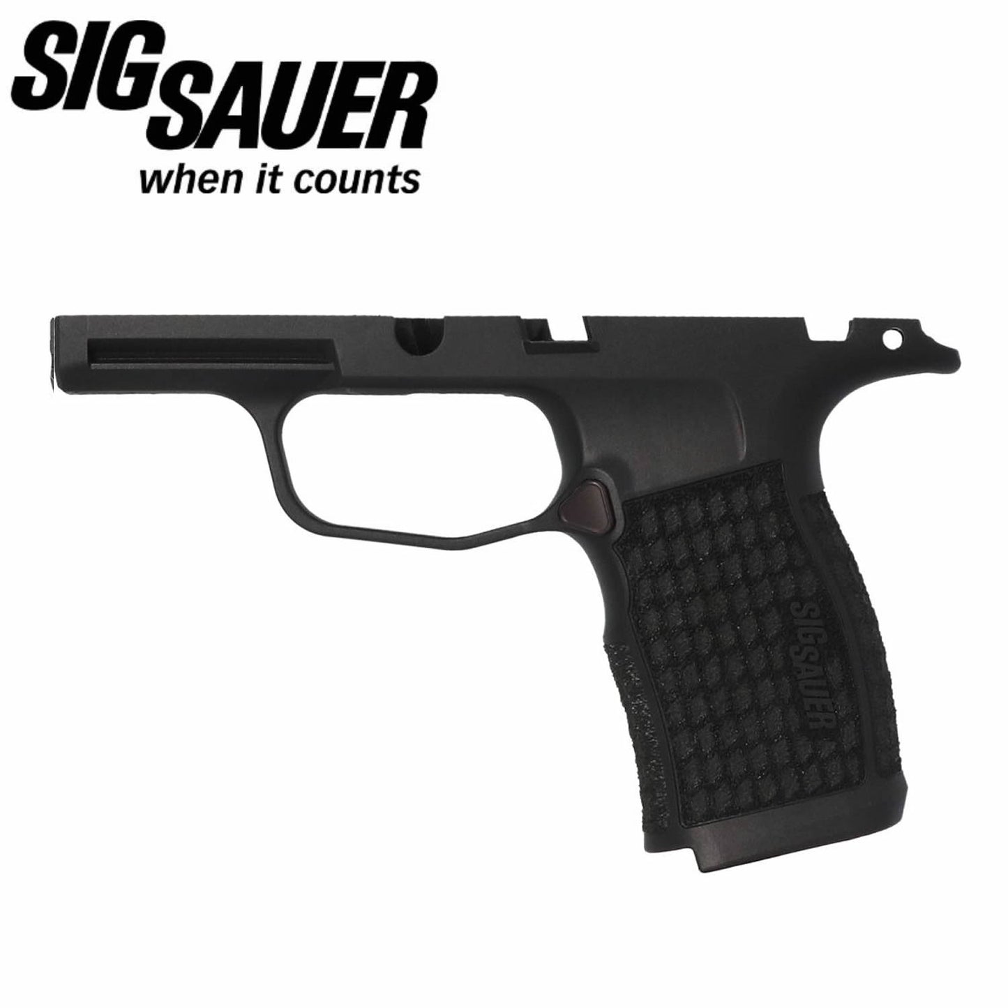 SIG Sauer P365X/XL 9MM/380 MANUAL SAFETY LASER ENGRAVED GRIP MODULE - BLACK