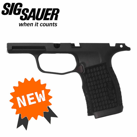 SIG Sauer P365X/XL 9MM/380 MANUAL SAFETY LASER ENGRAVED GRIP MODULE - BLACK