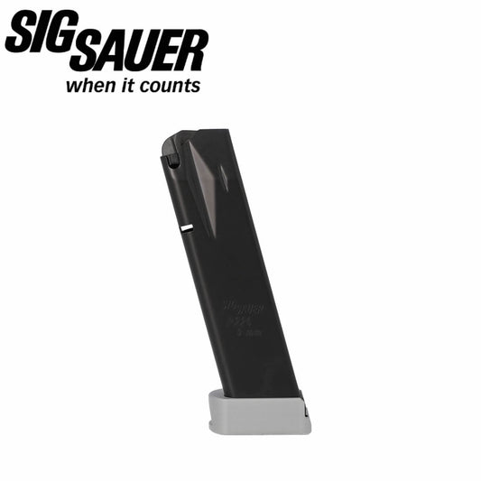 SIG SAUER P226 9MM 20RD PREMIUM EXTENDED MAGAZINE-SILVER BASEPAD