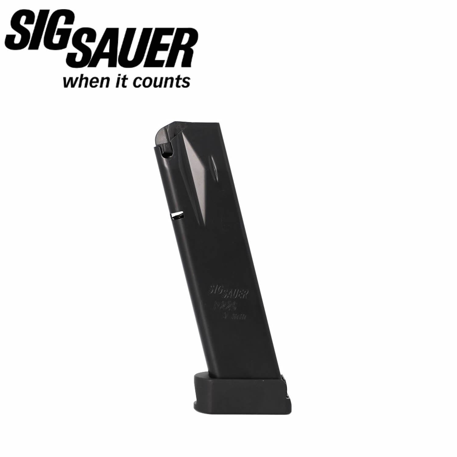 SIG SAUER P226 9MM 20RD PREMIUM EXTENDED MAGAZINE-BLACK BASEPAD