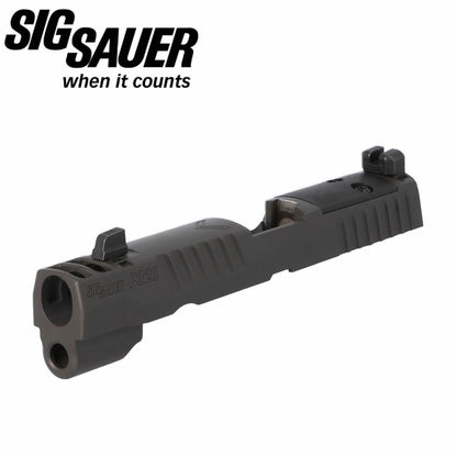 SIG Sauer P320 LEGION FULL-SIZE 9MM 3.9" INTEGRATED COMPENSATOR SLIDE ASSEMBLY, OPTIC READY, GRAY