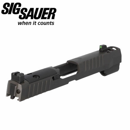 SIG Sauer P320 LEGION FULL-SIZE 9MM 3.9" INTEGRATED COMPENSATOR SLIDE ASSEMBLY, OPTIC READY, GRAY