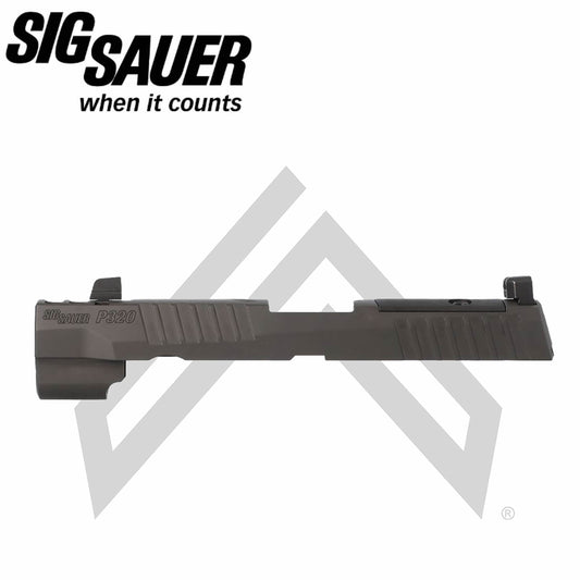 SIG Sauer P320 LEGION FULL-SIZE 9MM 3.9" INTEGRATED COMPENSATOR SLIDE ASSEMBLY, OPTIC READY, GRAY