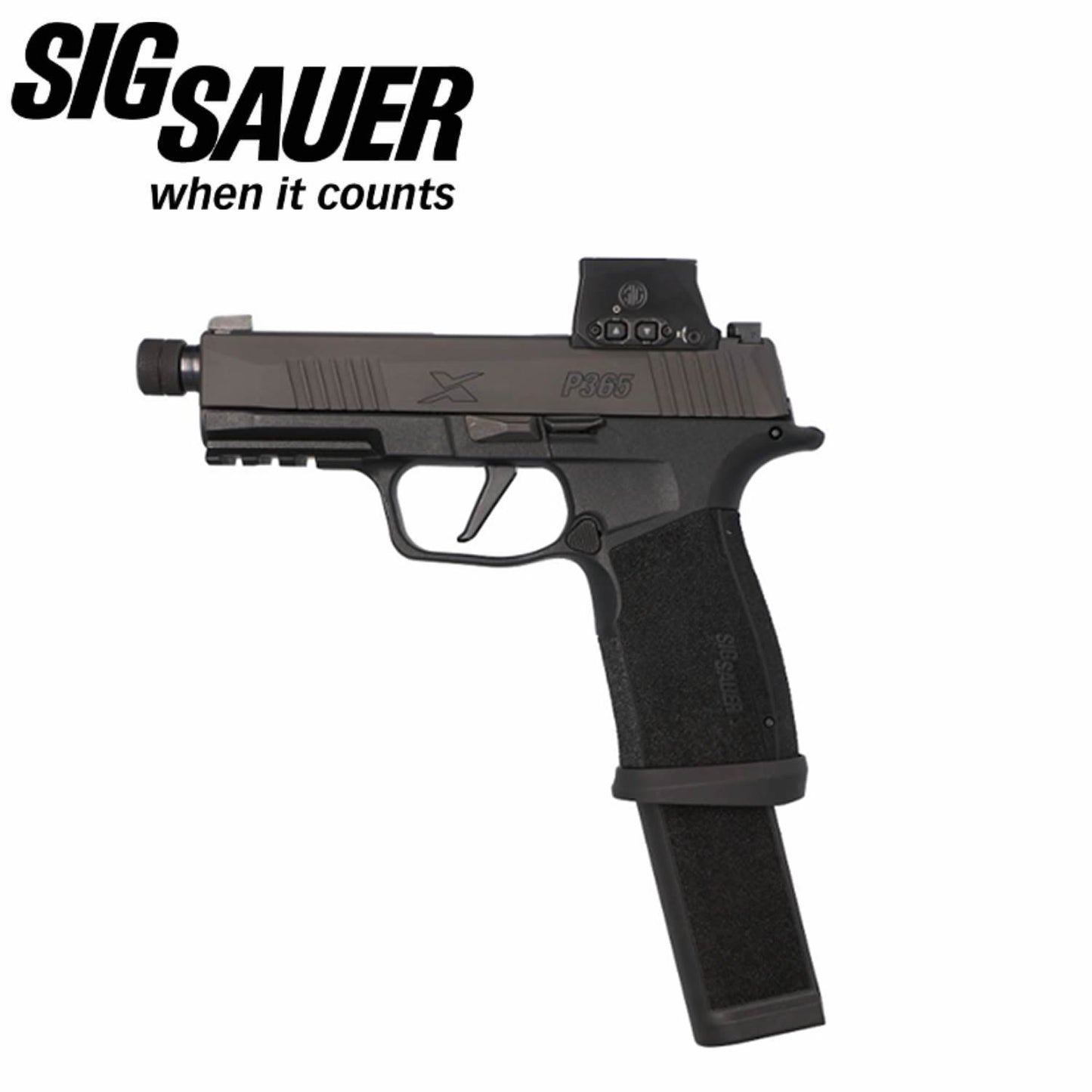 SIG SAUER P365 XMACRO 9MM 25 ROUND EXTENDED MAGAZINE - BLACK