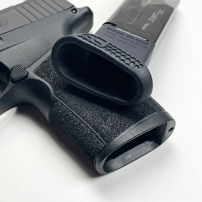 2-Pack Pinky Extension Grip Adapter For Sig Sauer P365X / P365XL Grips - Black Polymer