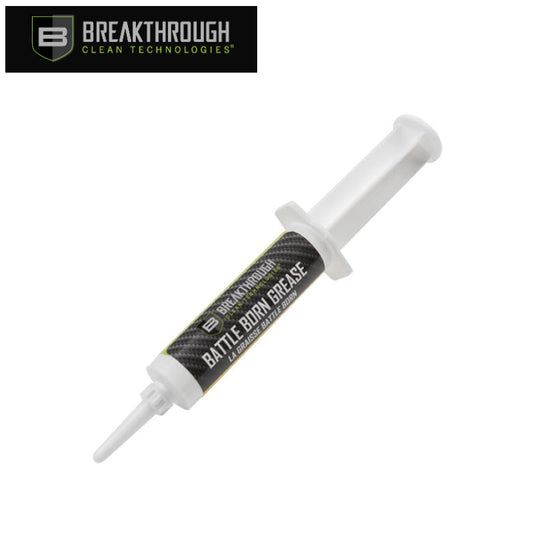 Breakthrough Clean Technologies Battle Born Grease w/ PTFE, 12cc Syringe, Clear