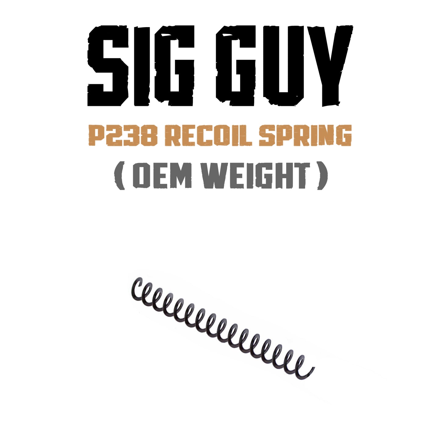 Sig Guy SIG Sauer P238 Flatwire Recoil Springs