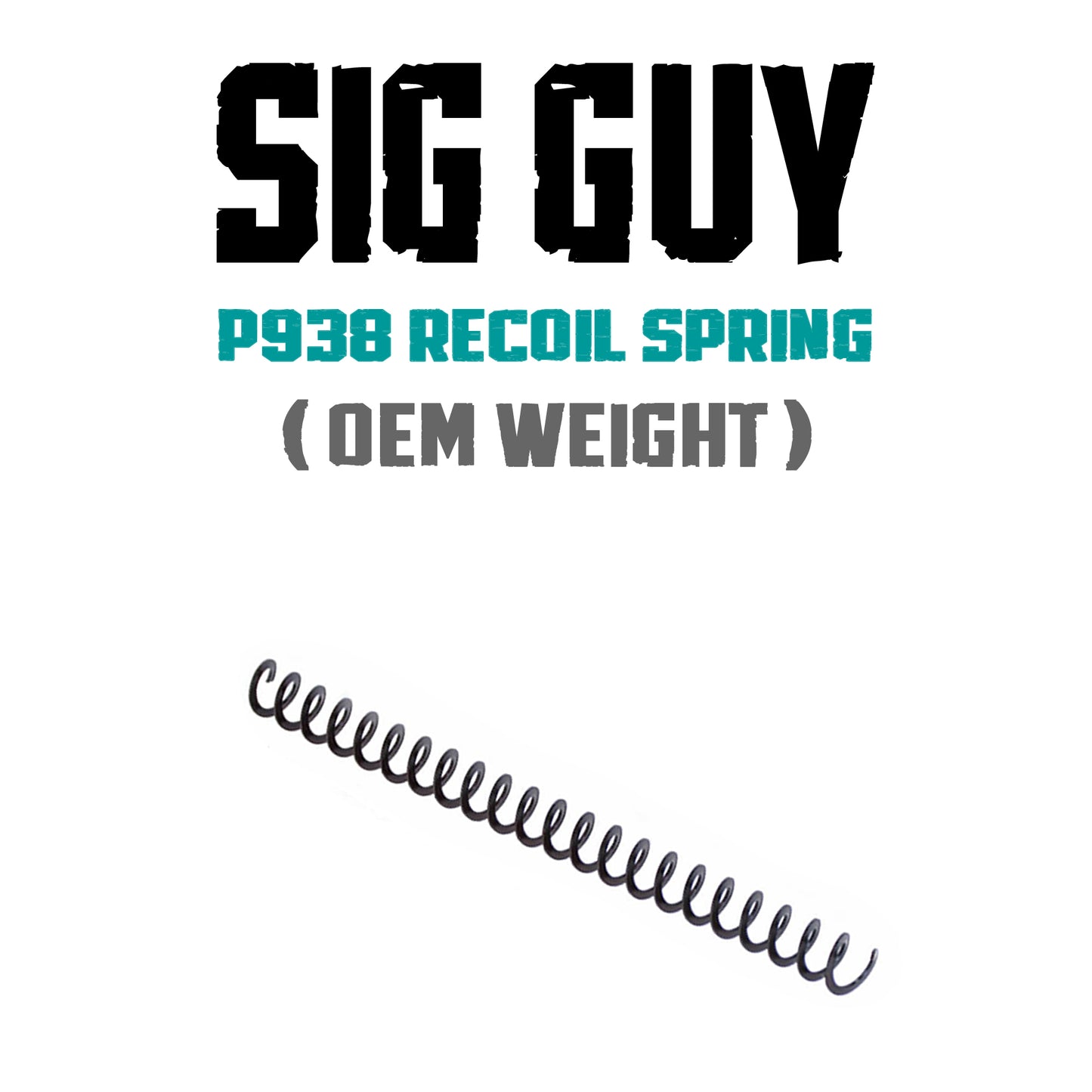Sig Guy SIG Sauer P938 Flatwire Recoil Springs