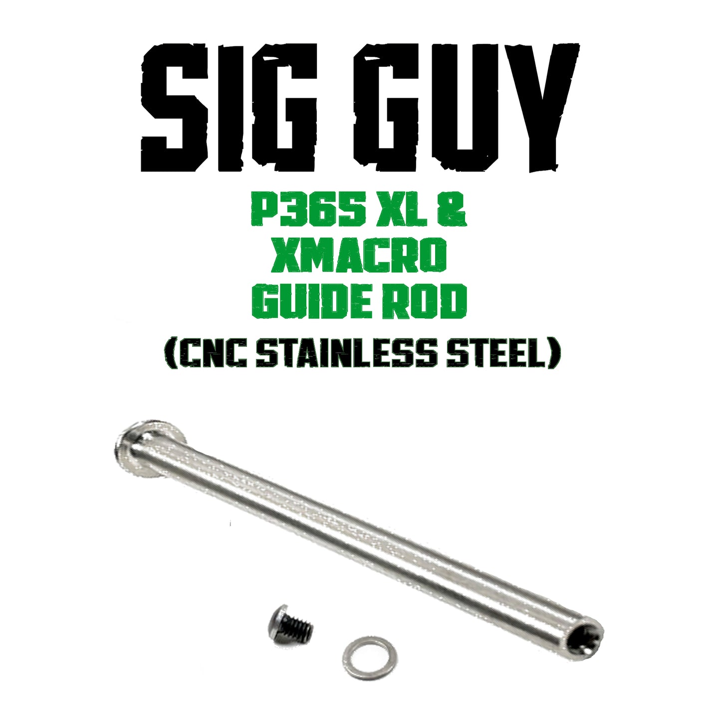 Sig Guy P365XL / XMacro Guide Rod, Captured - SILVER