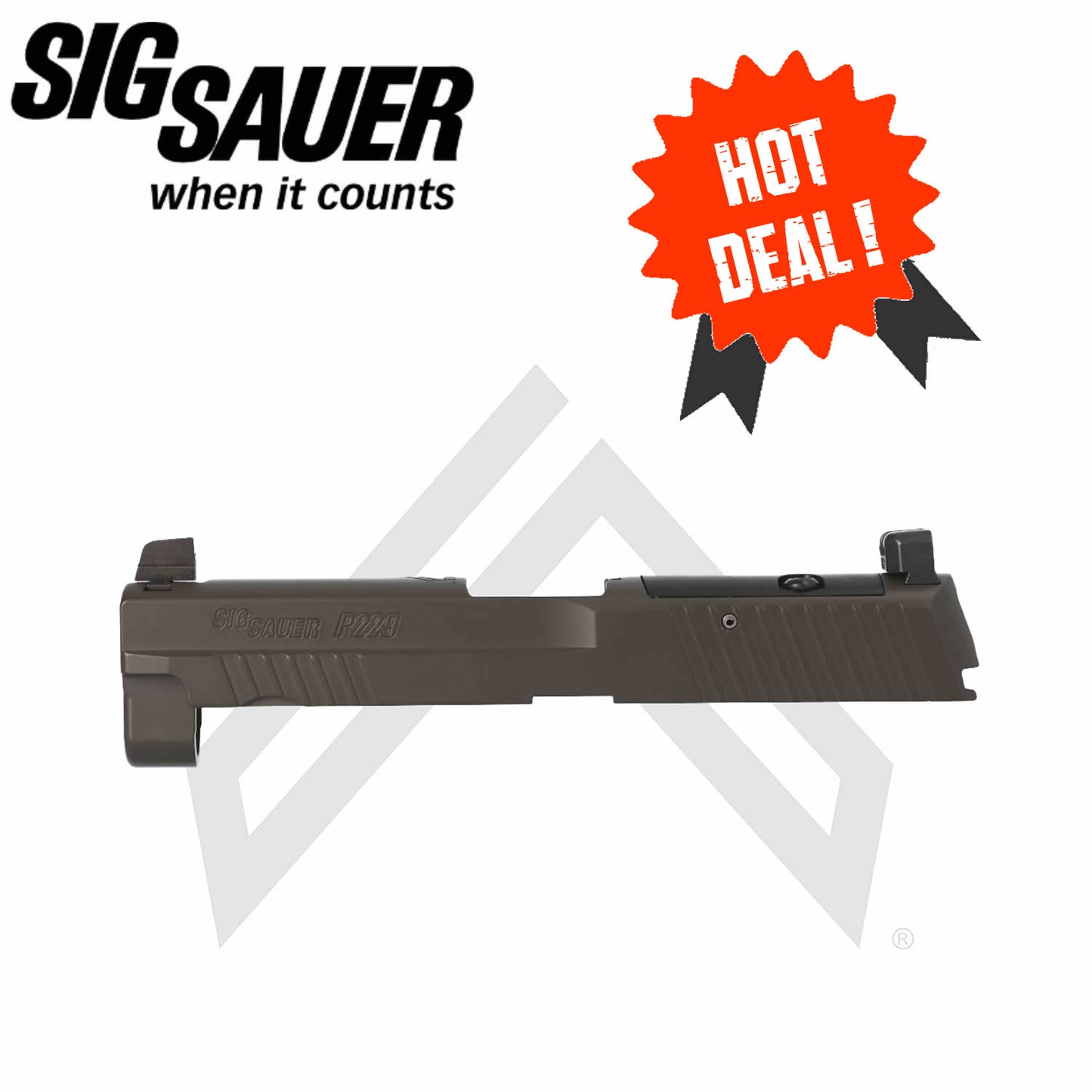 P229 LEGION 9MM 3.9" SLIDE ASSEMBLY, OPTIC READY, GRAY