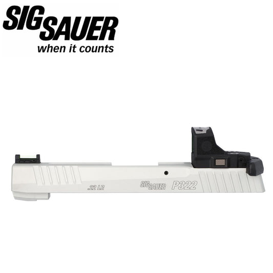 SIG Sauer P322 SLIDE ASSEMBLY, .22LR. 4IN. ROMEO-RS, SLIDE RACKER, WHT