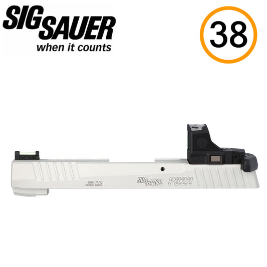 SIG Sauer P322 SLIDE ASSEMBLY, .22LR. 4IN. ROMEO-RS, SLIDE RACKER, WHT