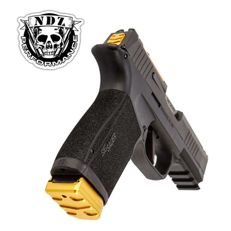 NDZ Sig P365 XMacro & Fuse Magazine Base Plate Grooved Aluminum Olive