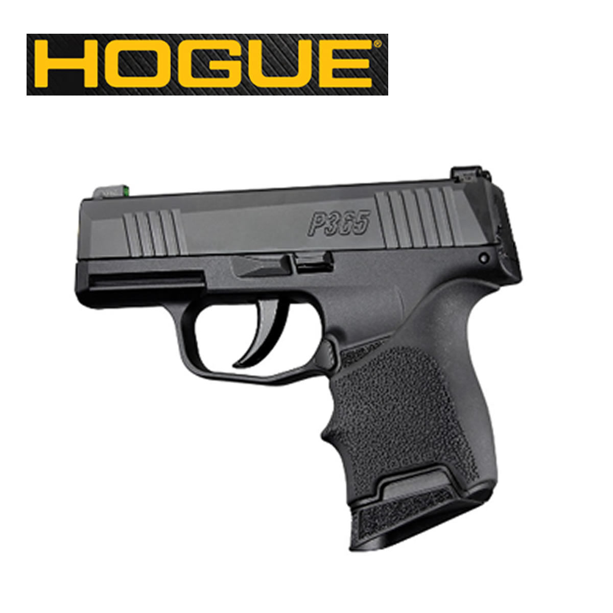 Hogue, HandAll Beavertail, Pistol Grip, Fits Sig P365, Black image 0
